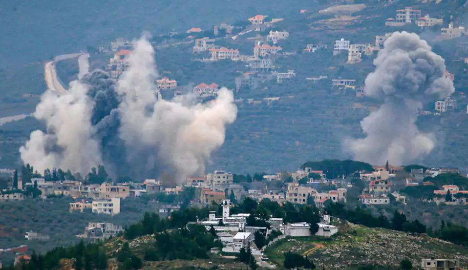 من القصف الإسرائيلي على جنوب لبنان  (نقلاً عن "يسرائيل هَيوم")