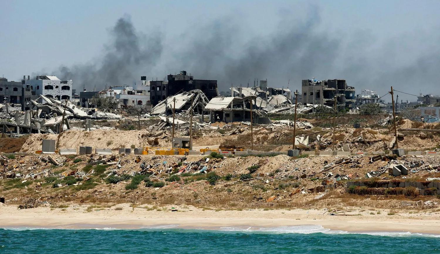مشهد عام للأبنية التي دمرها القصف الإسرائيلي في غزة (نقلاً عن "هآرتس")